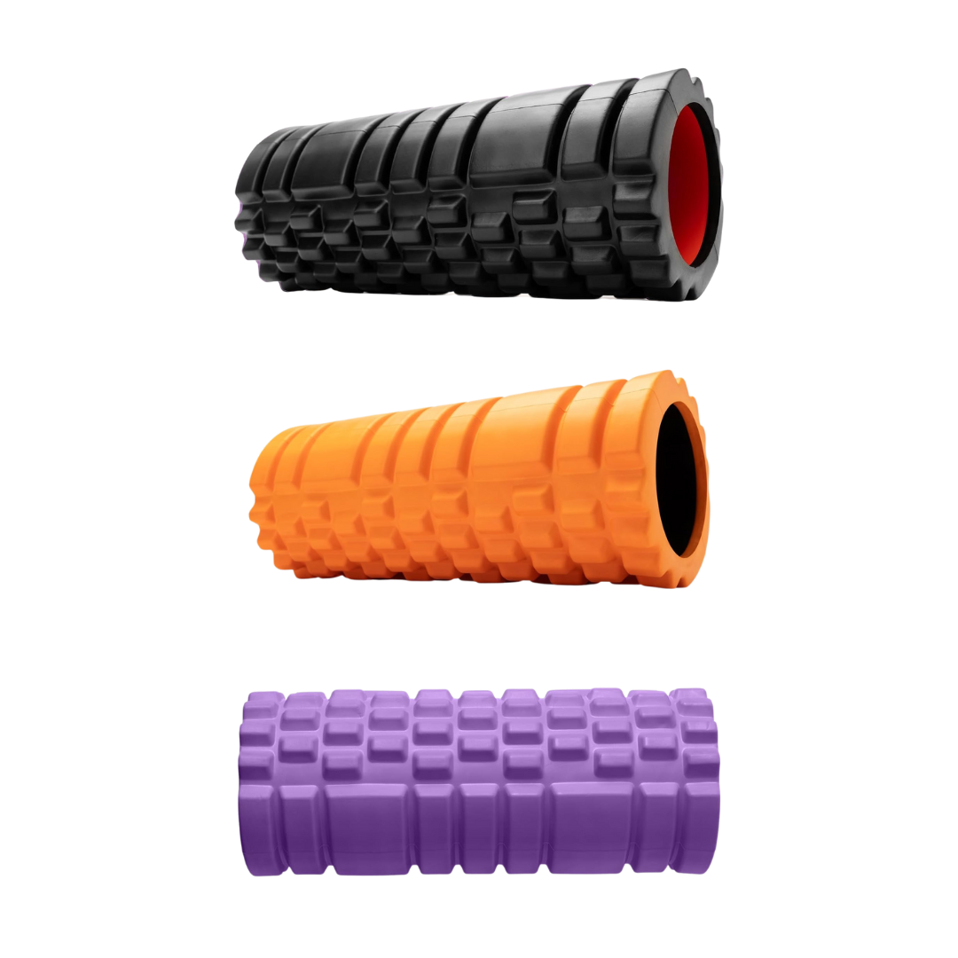 13" Textured Foam Roller Muscle Massager for Home and Gym Use