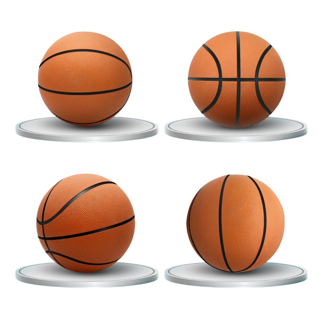 Rubber Basketball Set with Pump for Indoor Outdoor Training Play