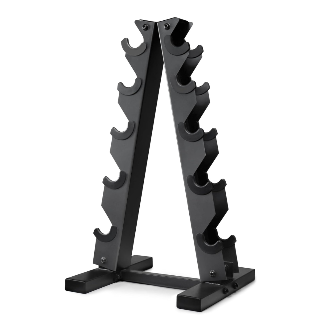 A Frame Dumbbell Rack for Compact Home Gym Storage