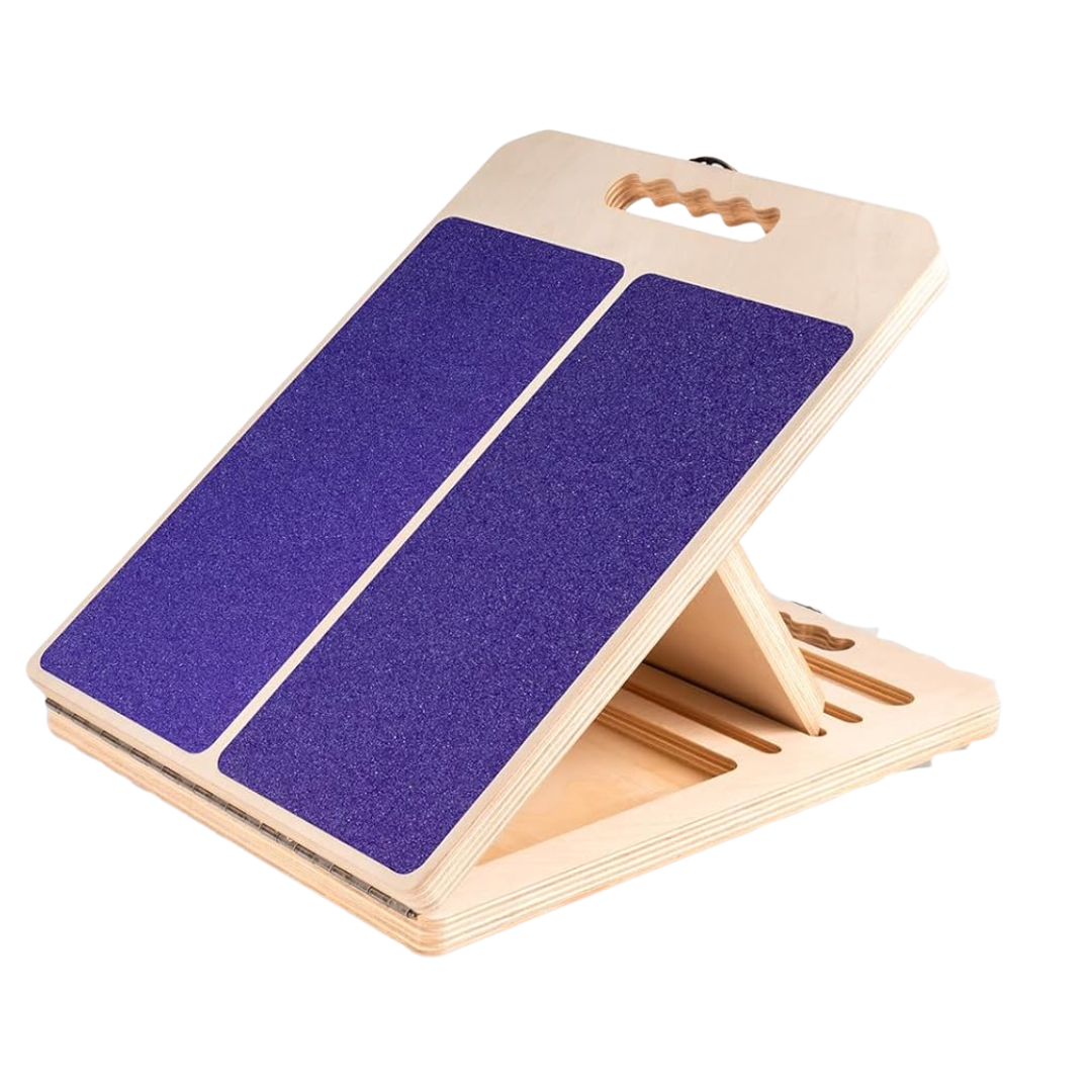 Adjustable Wooden Slant Board with Five Incline Levels