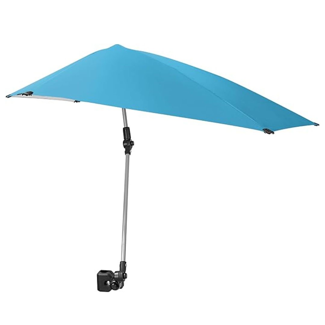Adjustable Clamp-On Umbrella with 360° Swivel for Outdoor Seating