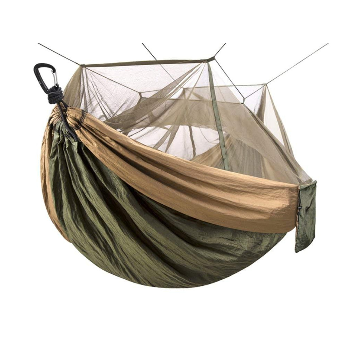 Camping Hammock with Mesh Net, 78×118 in Outdoor Hanging Setup