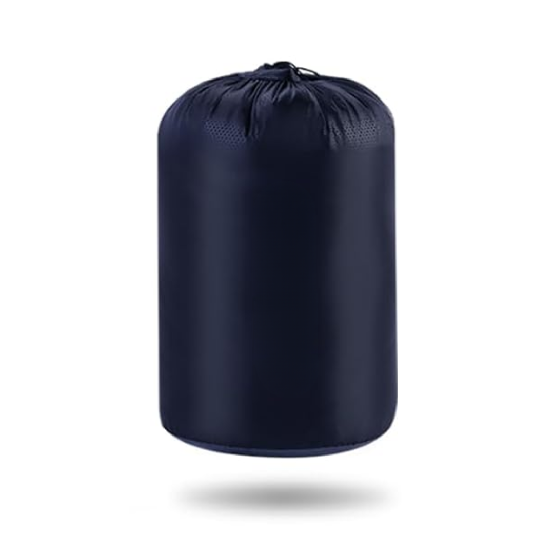 Camping Sleeping Bag with Water-Resistant Shell for Cold-Season Use