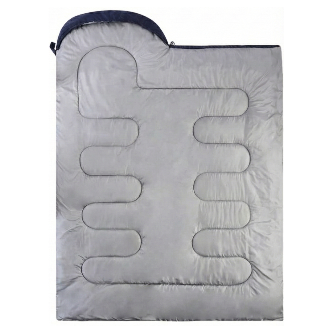 Camping Sleeping Bag with Water-Resistant Shell for Cold-Season Use