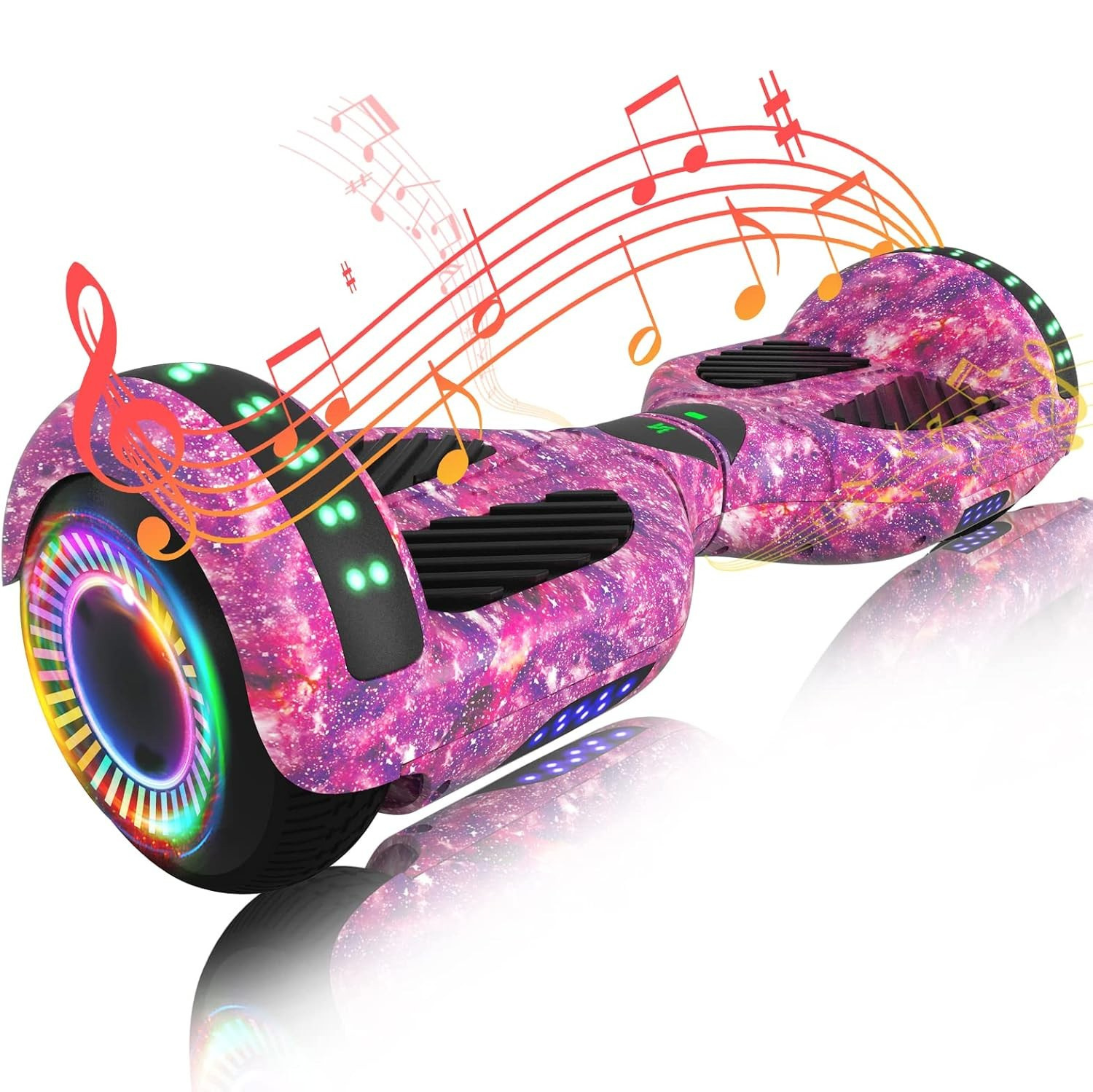 Hoverboard with Dual 250W Motors, Bluetooth, App Control, LED Lights