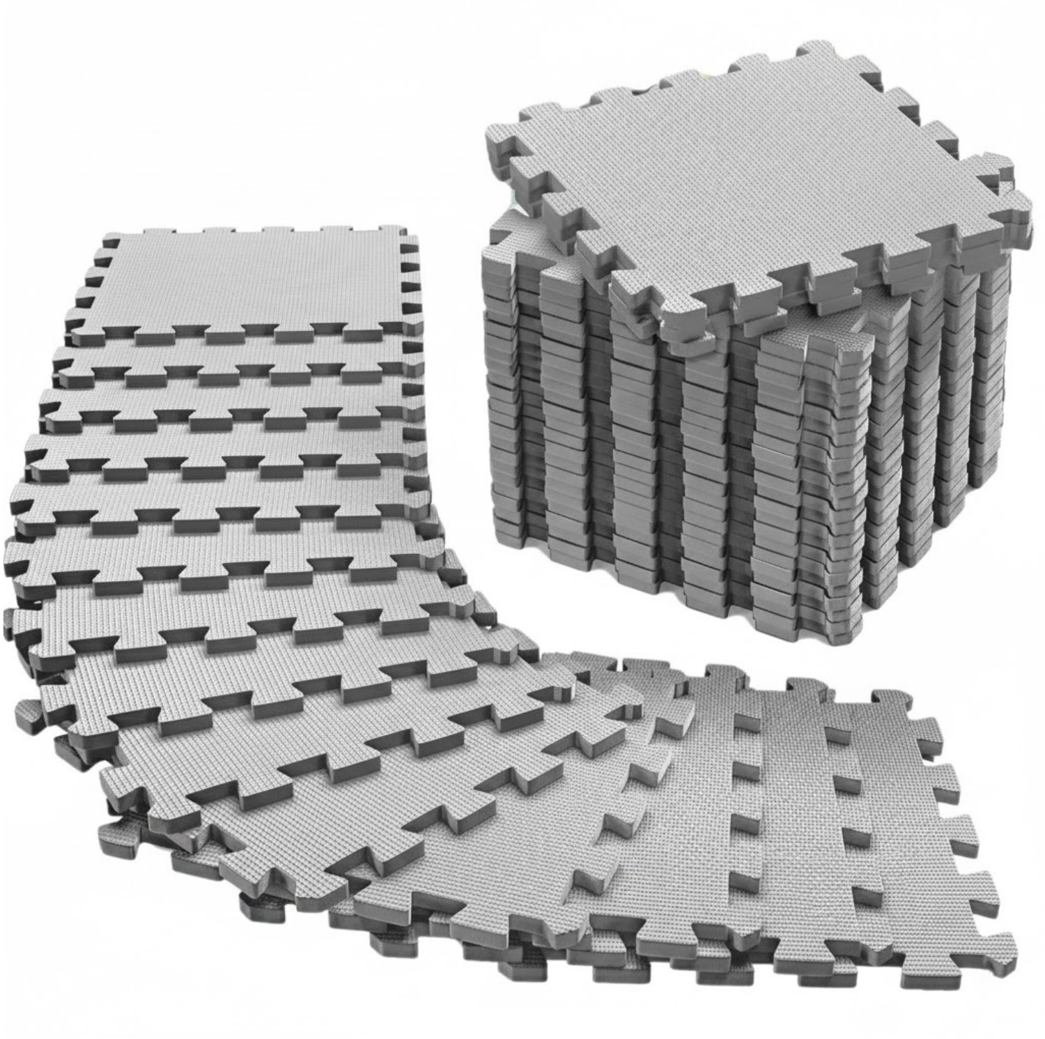 Interlocking EVA Foam Exercise Floor Mat Set for Home Gym or Garage