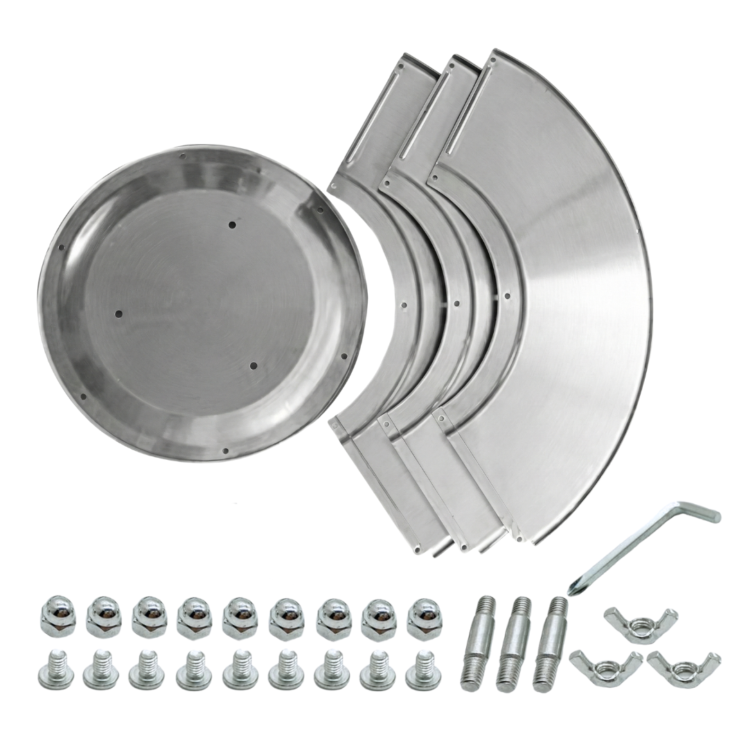 Patio Heater Reflector Shield Replacement 33in Aluminum Heat Cover