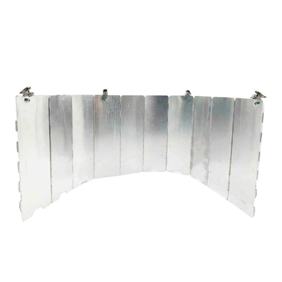 10-Panel Aluminum Patio Heater Heat Reflector Shield, Collapsible