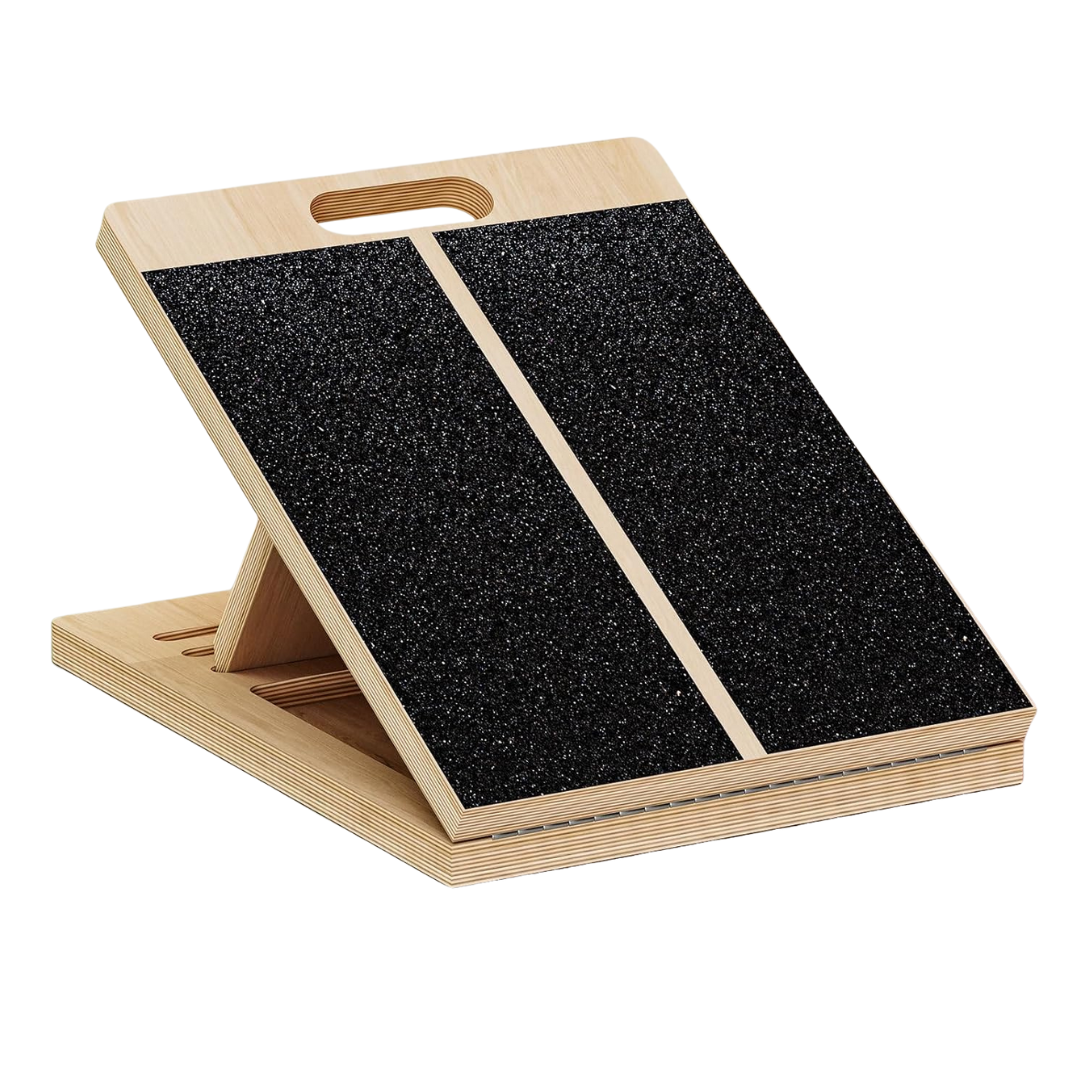 Wooden Slant Board for Calf Stretching and Squat Mobility Training