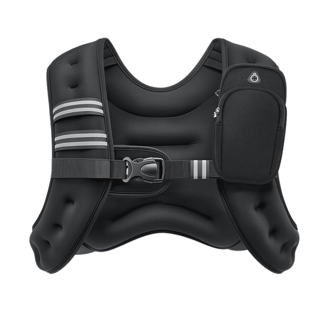 Neoprene Weighted Vest with Reflective Straps and Storage Pockets
