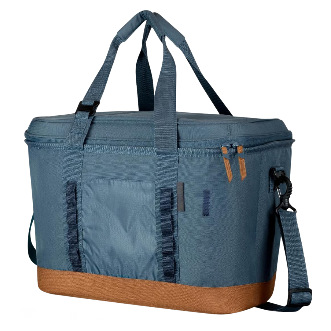 Collapsible Insulated Cooler Bag, Leak-Resistant Folding Cooler Tote