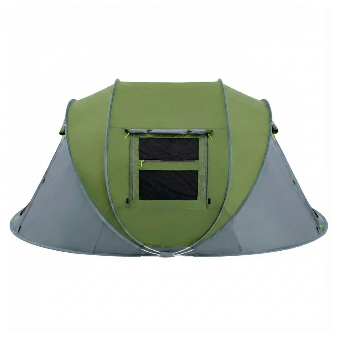 Pop Up Camping Tent for 4 People with 2 Doors and Automatic Setup