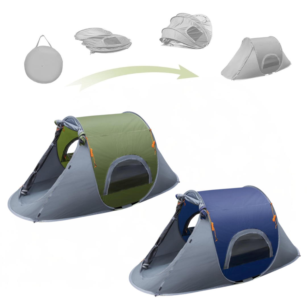 Single Person Pop-Up Camping Tent with Carry Case