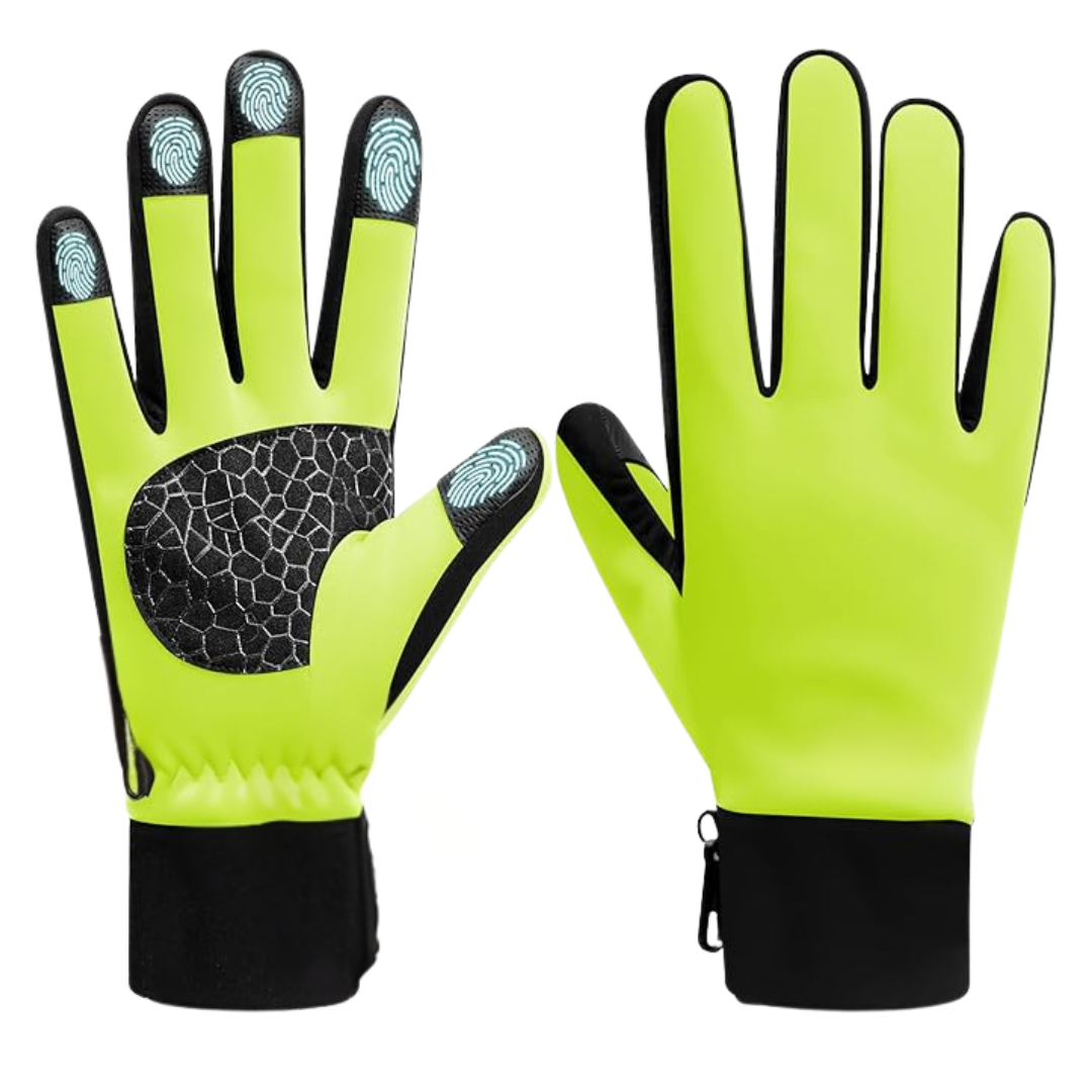 Insulated Winter Gloves with Touchscreen Fingertips and Silicone Palm