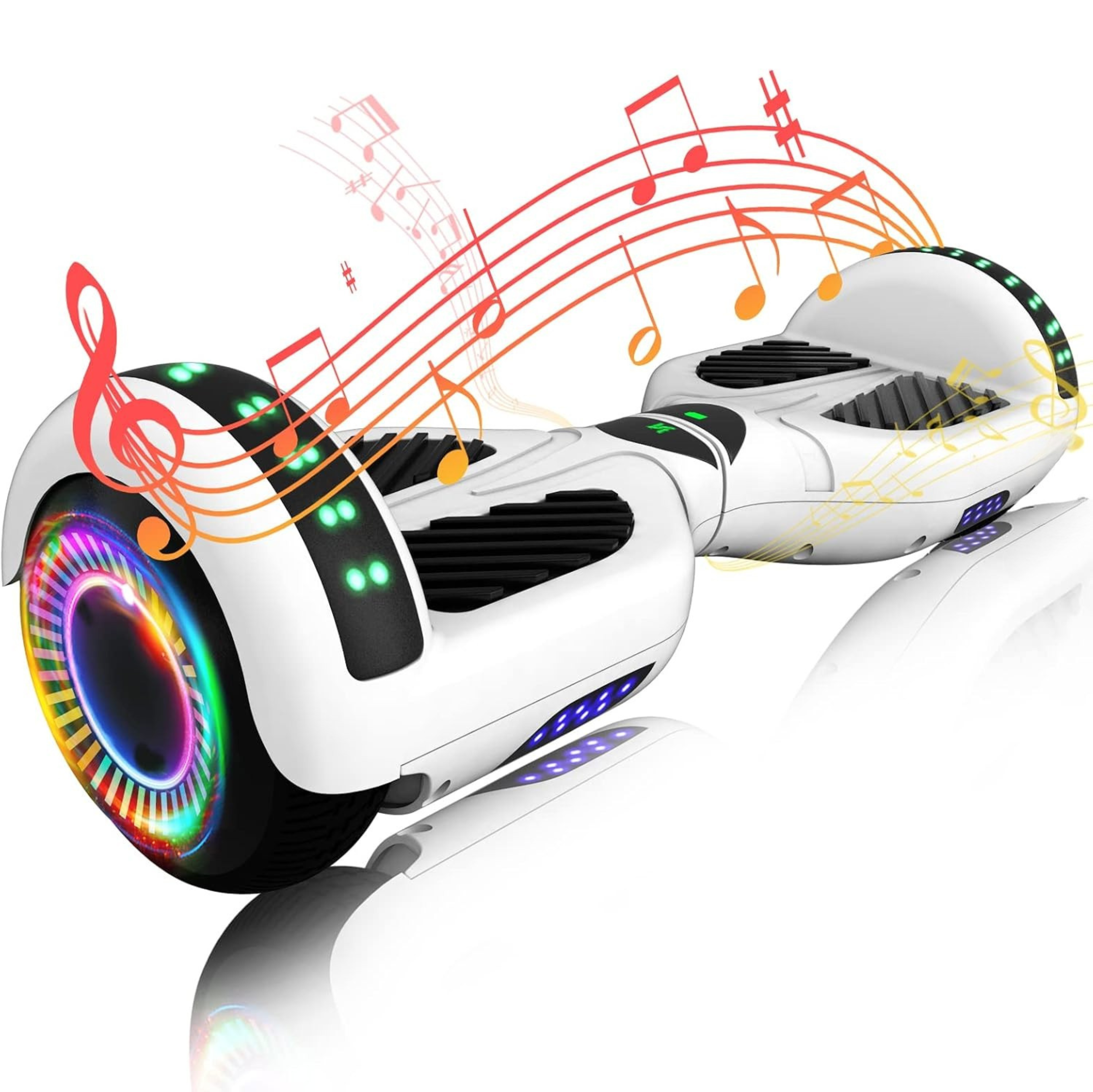 Hoverboard with Dual 250W Motors, Bluetooth, App Control, LED Lights