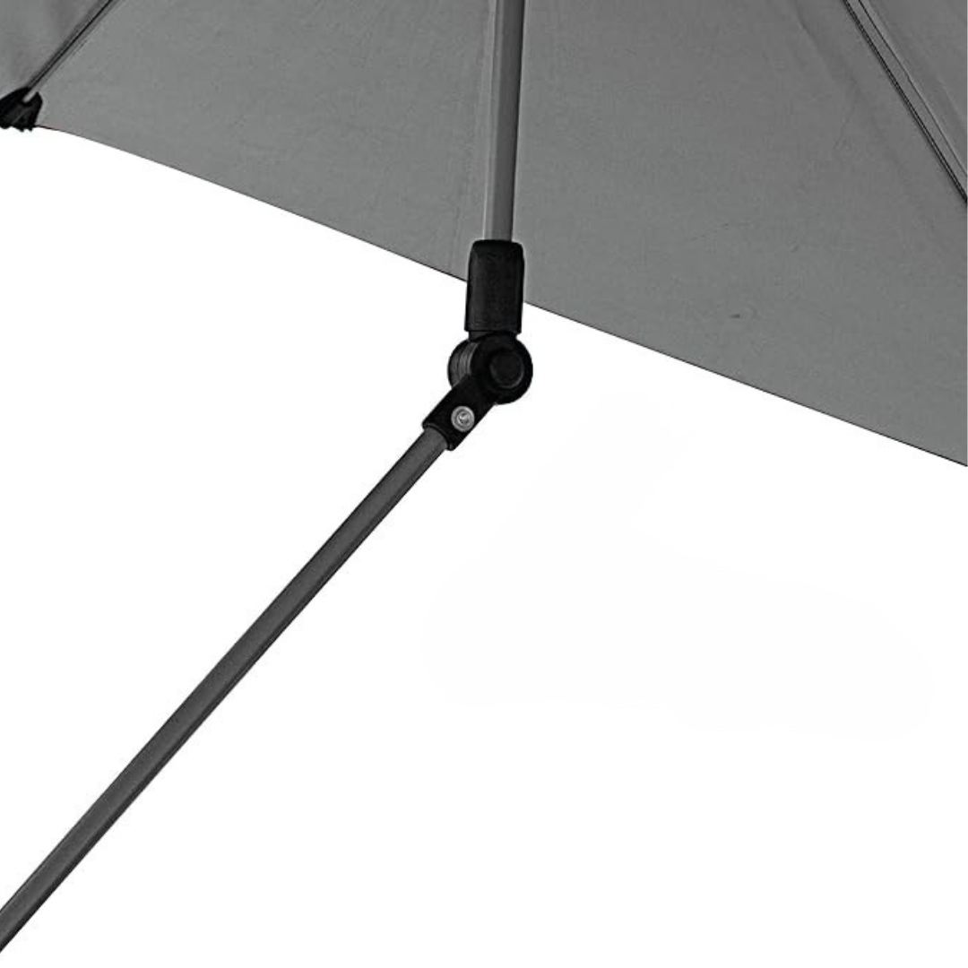 Adjustable Clamp-On Umbrella with 360° Swivel for Outdoor Seating