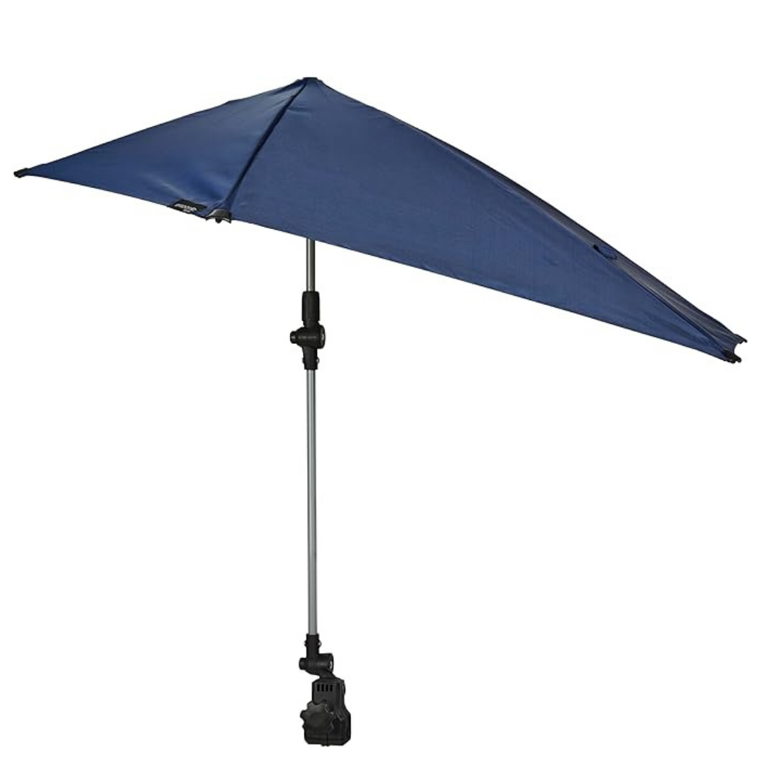 Adjustable Clamp-On Umbrella with 360° Swivel for Outdoor Seating