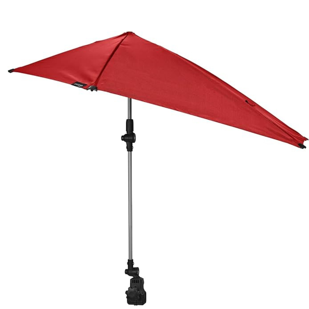 Adjustable Clamp-On Umbrella with 360° Swivel for Outdoor Seating