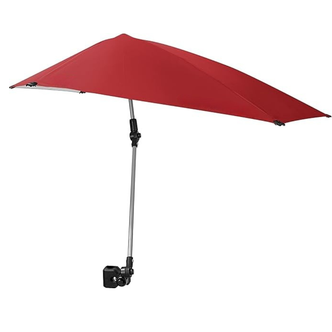 Adjustable Clamp-On Umbrella with 360° Swivel for Outdoor Seating