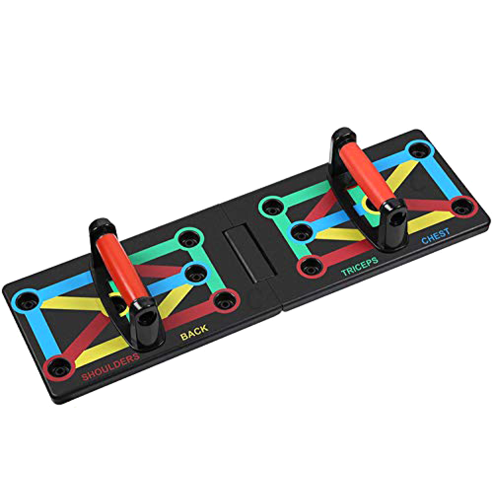 Foldable 12-in-1 Push-Up Board with Detachable Handles