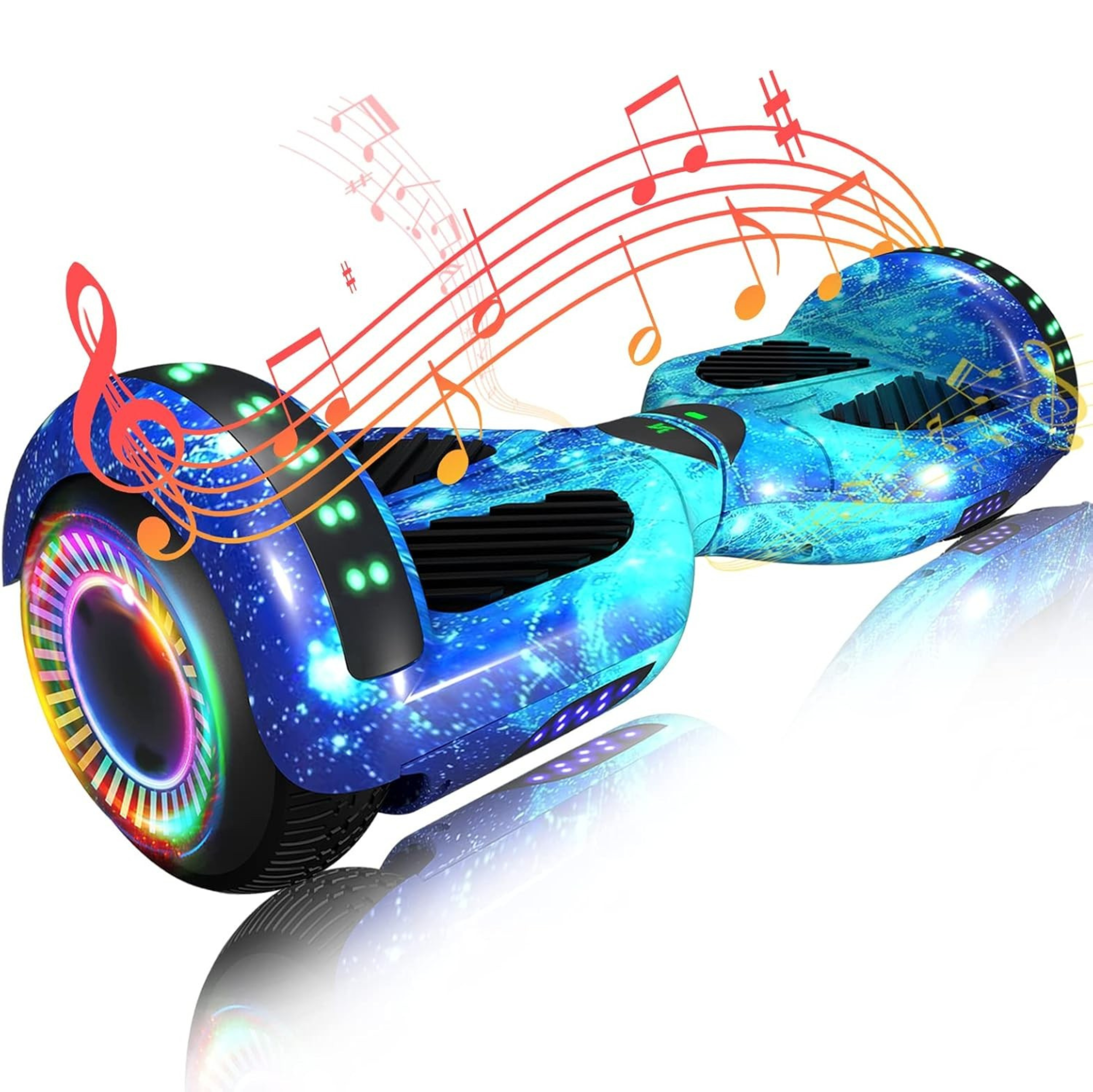 Hoverboard with Dual 250W Motors, Bluetooth, App Control, LED Lights