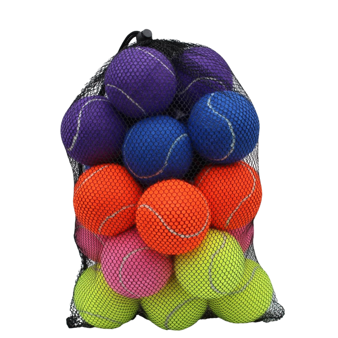 Training Tennis Balls 20-Pack with 2.58-Inch Diameter and Mesh Bag