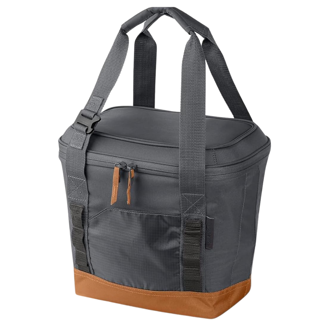 Collapsible Insulated Cooler Bag, Leak-Resistant Folding Cooler Tote