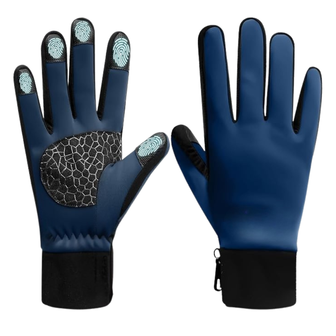Insulated Winter Gloves with Touchscreen Fingertips and Silicone Palm