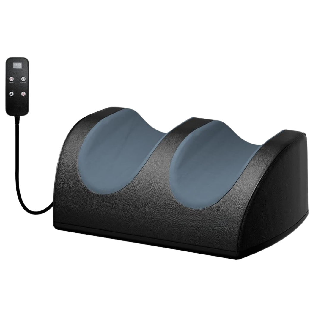 Heated Foot Massager with Roller and Adjustable Intensity Levels