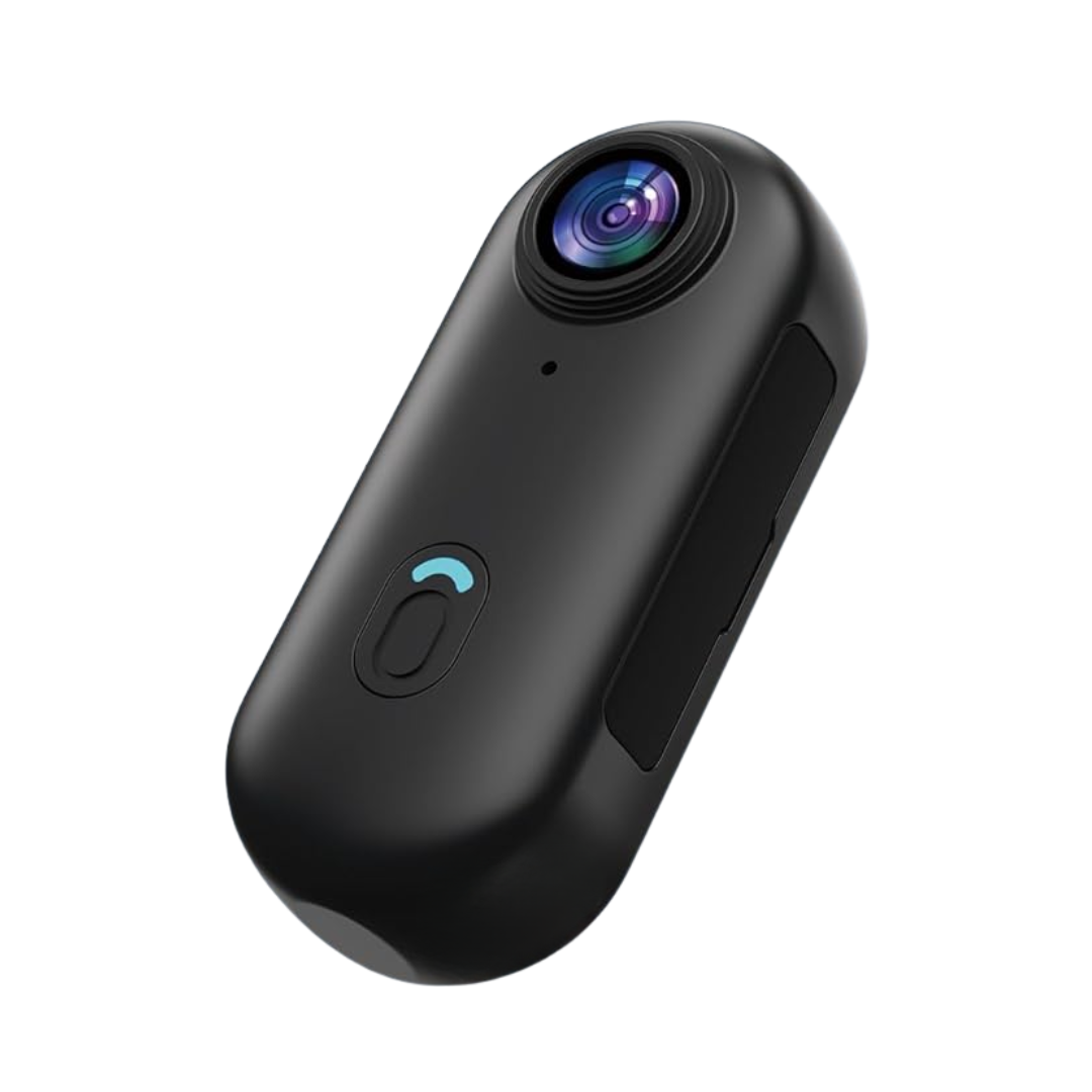 4K Mini Action Camera 128GB Water-Resistant Thumb POV Wearable Cam