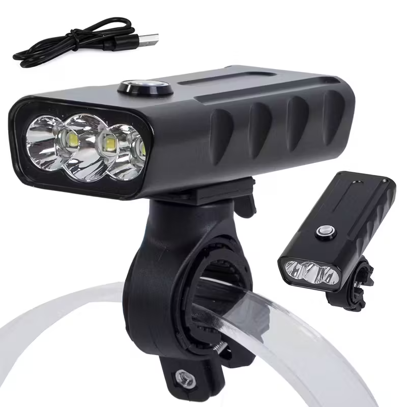 Rechargeable 5000 Lumen LED Bike Light with 3 Lighting Modes